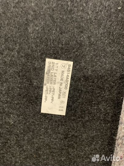 Пол коврик багажника Subaru Legacy 2003