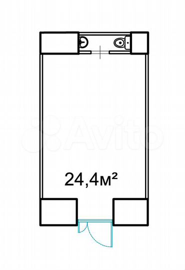 Продажа стрит-ритейла на выходе из метро, 24.4 м²