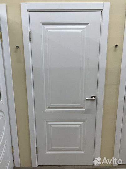 Дверь межкомнатная белая (эмаль) Ск2