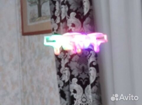 Дрон мини квадрокоптер светящиеся с защитой 360