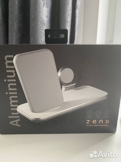 Зарядка беспроводная zens aluminium 4 in 1
