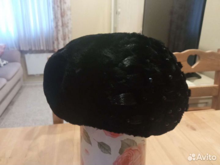 Берет мутоновый с норкой, торг