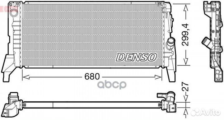 Радиатор mini mini (F55, F56) 13- DRM05119 Denso