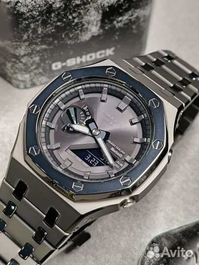 G shock custom ga-2100 графитовые