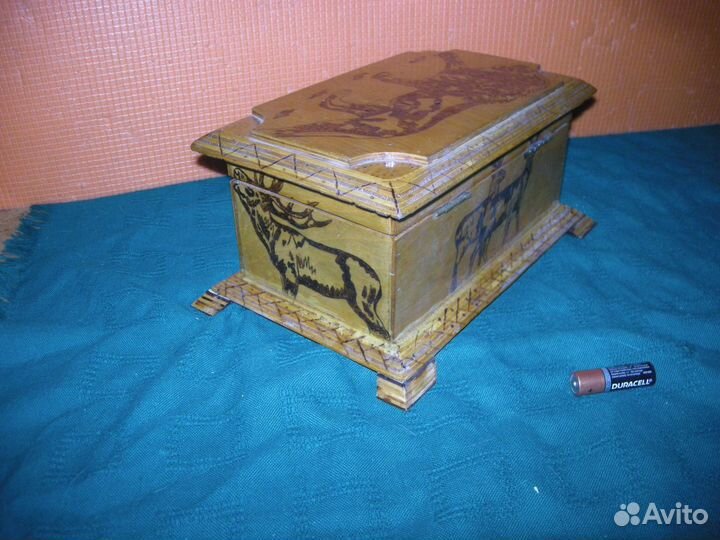 Шкатулка СССР деревянная фанерные самовывоз