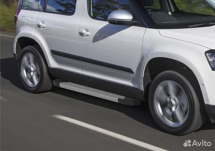 Пороги Подножки Skoda Yeti 2009-2014- 