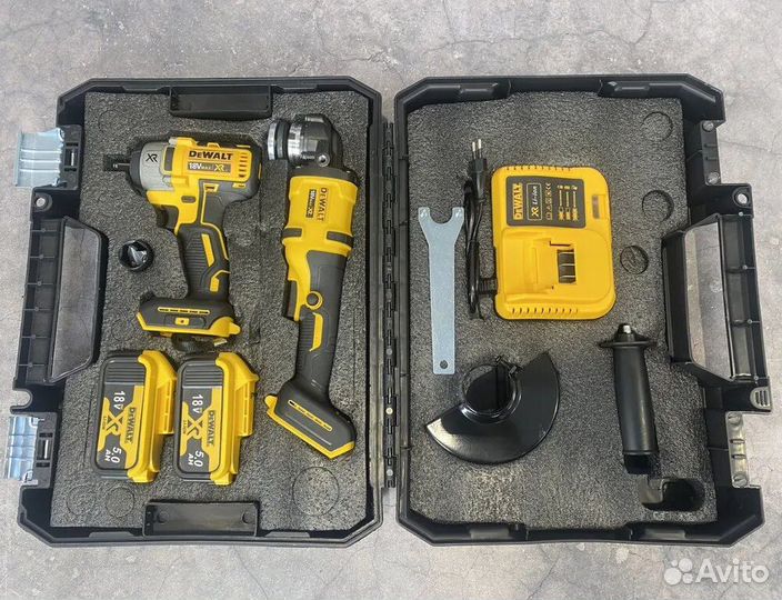 Новый набор DeWalt 2в1 Болгарка+Гайковерт 2 АКБ