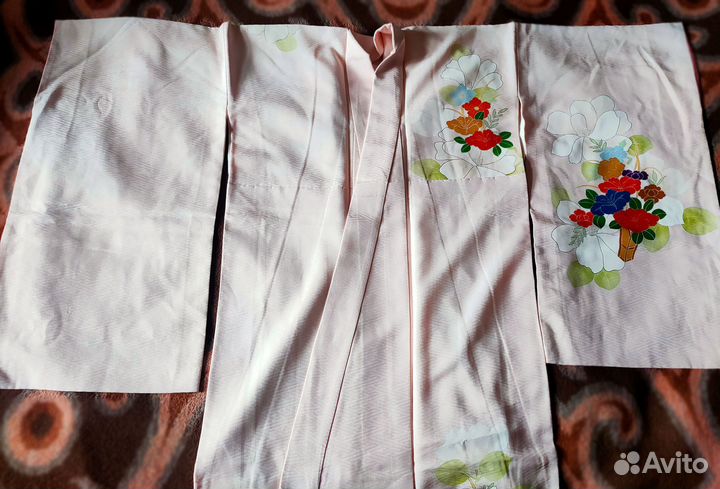 Кимоно светло-розовое, шелк, Япония