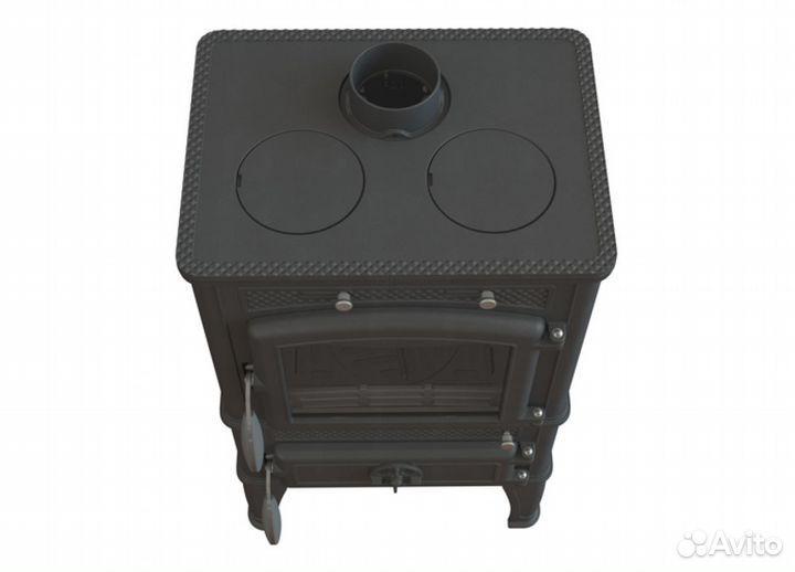 Чугунная печь-камин dacha II С варочной панелью