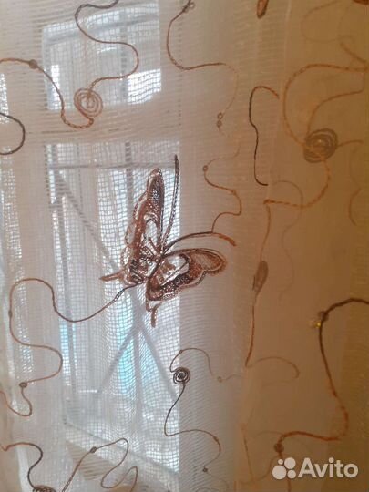 Кухонный тюль без штор