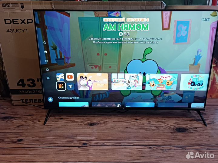 Dexp 43 дюйма 4К/Smart TV