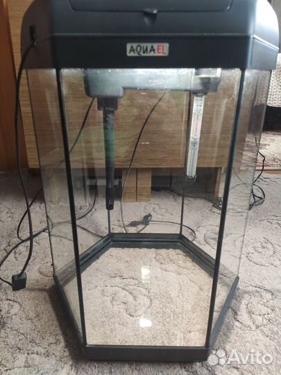 Аквариум hexa Set-II 41х60 см (60л) черный