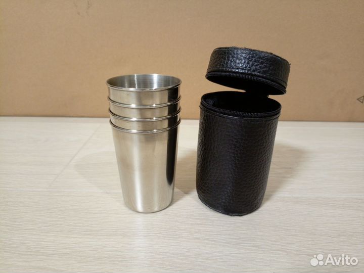 Рюмки стопки нержавейка набор 4шт