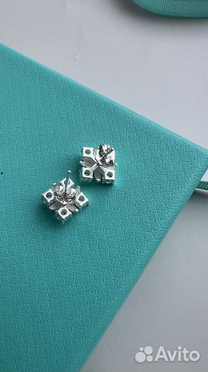 Tiffany серьги серебро