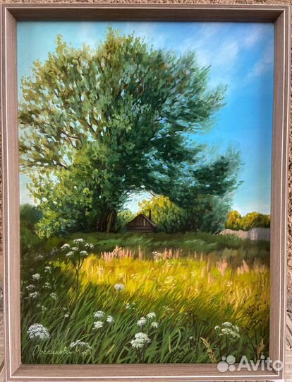 Картина маслом «Вечереет»