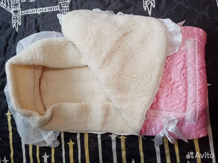 Конверт на выписку для девочки зима