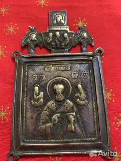 Крест и икона 19 в антикварные