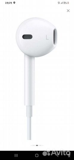 Наушники apple earpods lightning