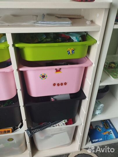 Стеллаж для игрушек с ящиками бу
