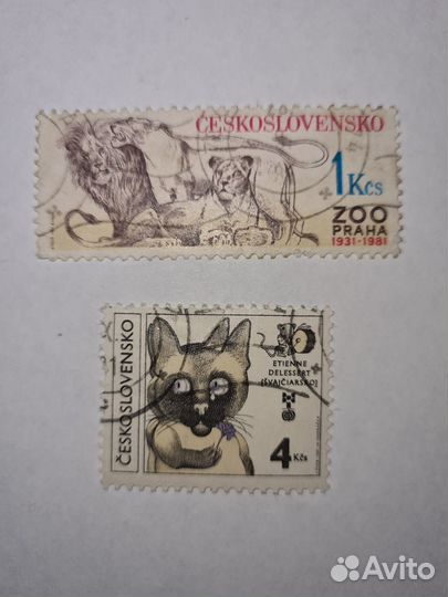 Марки Чехословакии 1973 года