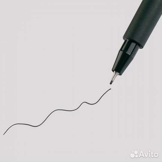 Ручка капиллярная Faber-Castell 0.4мм черная,уп4шт