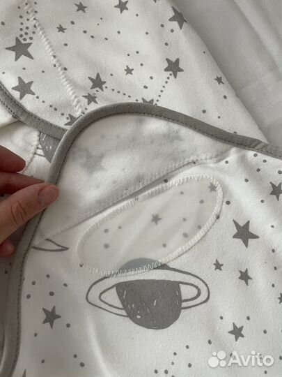 Спальный мешок кокон для новорожденных на липучке