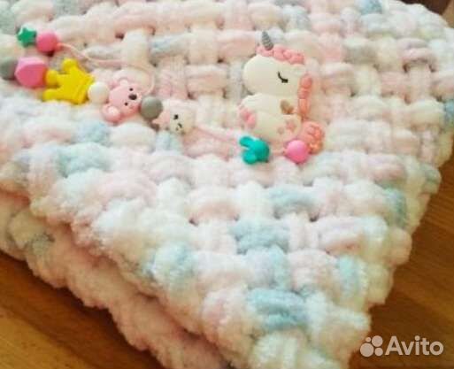 Плед детский плюшевый