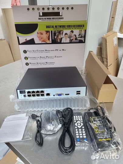 Сетевой видеорегистратор 8 каналов. 4 К. рое NVR