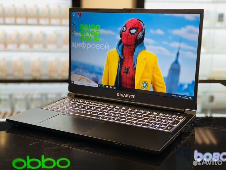 Ноутбук gigabyte G5 DDR4-16GB/i5-12500h/RTX 4050