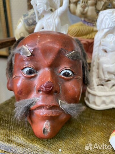 Маска старинная папье маше