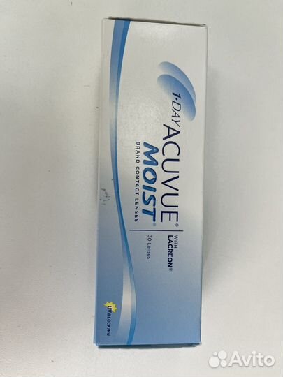 Линзы 1 day acuvue moist -3,75