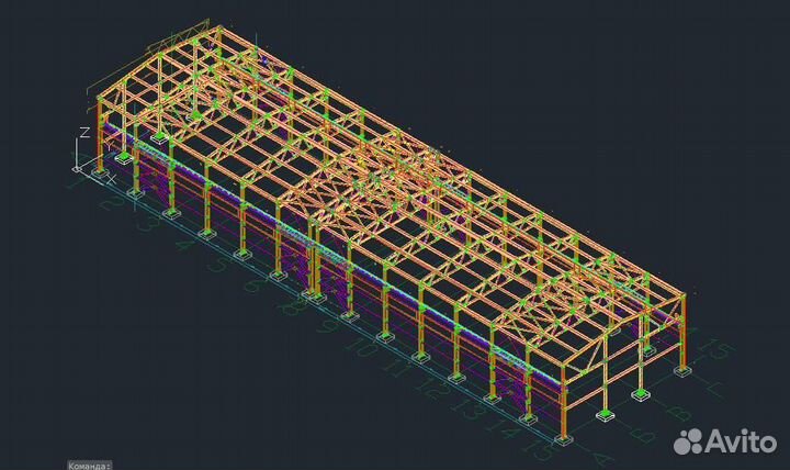 Расчет металлоконструкций. Чертежи