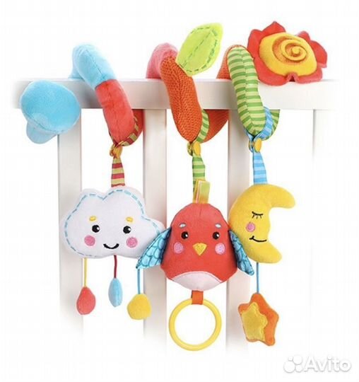 Игрушка-растяжка «Жирафики» + слоники Монтессори
