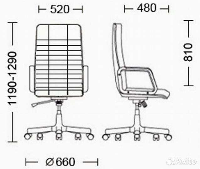 Кресло Атлант Atlant BX ECO-07 бежевая экокожа