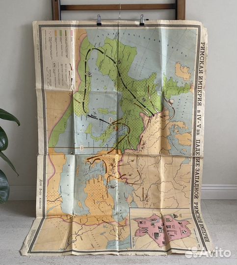 Школьная карта времен СССР часть 1