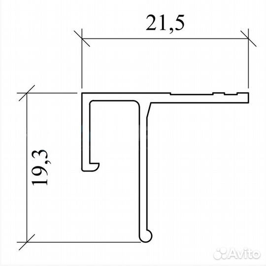 Алюминиевый Профиль Евро Потолочный