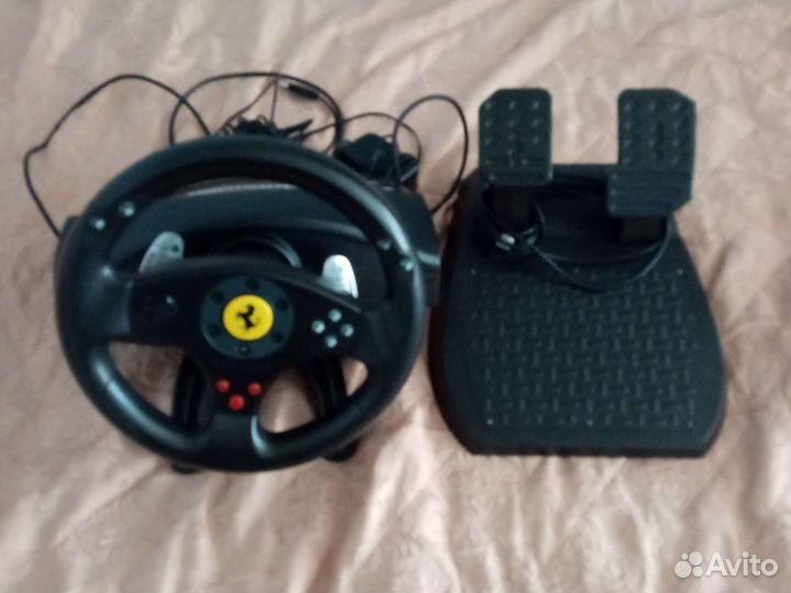 Игровой руль с педалями для пк