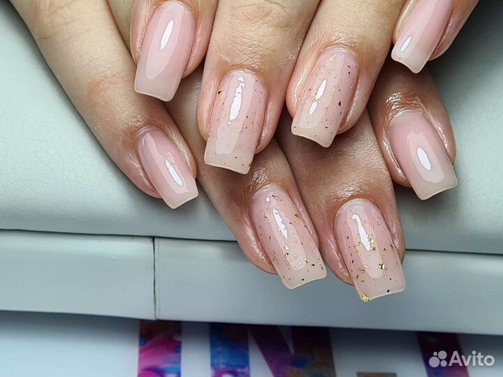 Наращивание коррекция шеллак маникюр ногтей