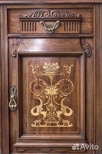 Антикварный письменный стол с надстройкой