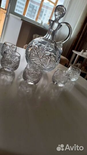 Набор для коньяка, хрусталь