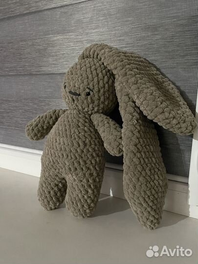 Плюшевый зайка ручной работы