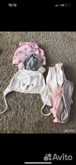 Вещи для девочки размер от 68 до 92