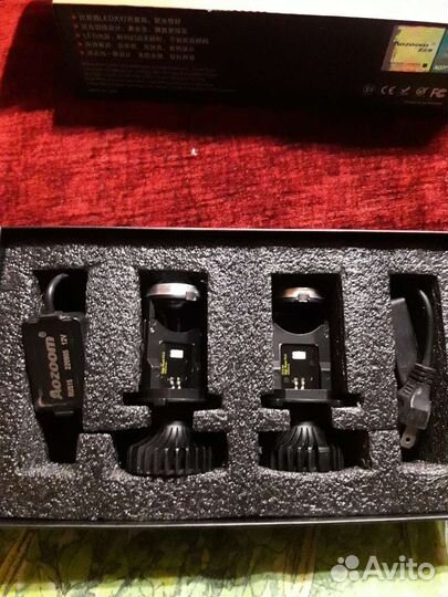 Лед лампы h4 с линзой