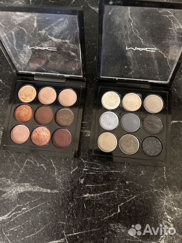 Палетки теней mac