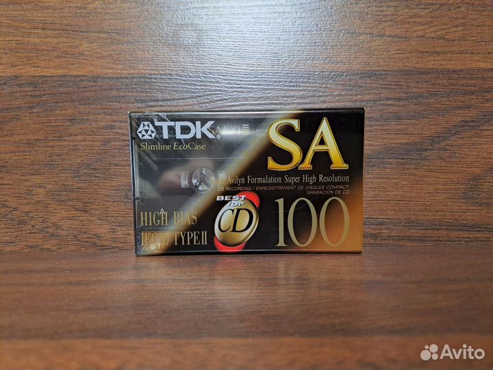 Аудиокассета TDK SA 100