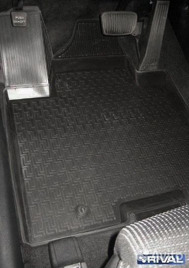 Коврики салона Kia Sportage черный полиуретан Riva