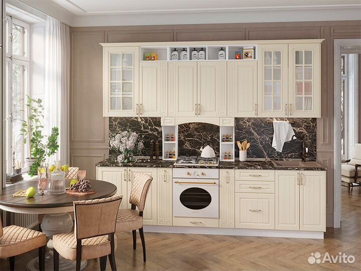 Кухня Лондон корпус швупс 1000 бел фасад швупс 100