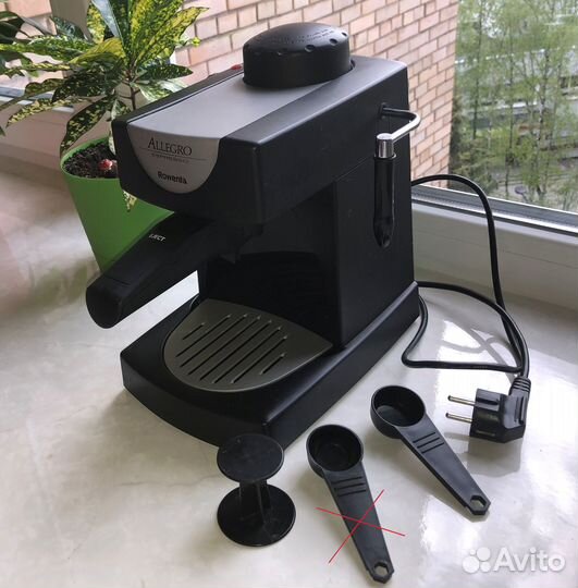 Кофеварка Rowenta рожковая 2 в 1