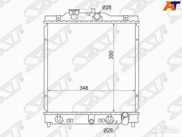 Радиатор охлаждения Хонда HR-V 92
