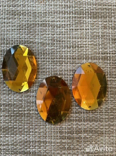 Стразы пришивные акриловые 4*3 см